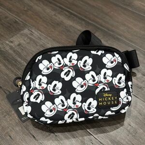 Disney Mickey Mouse Black and White Crossbody Bag